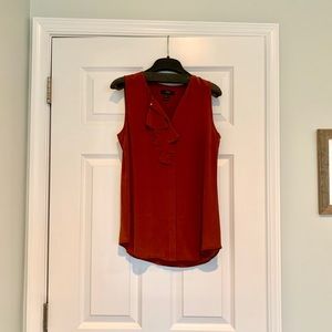 NWOT J. Crew Silk Ruffle Blouse